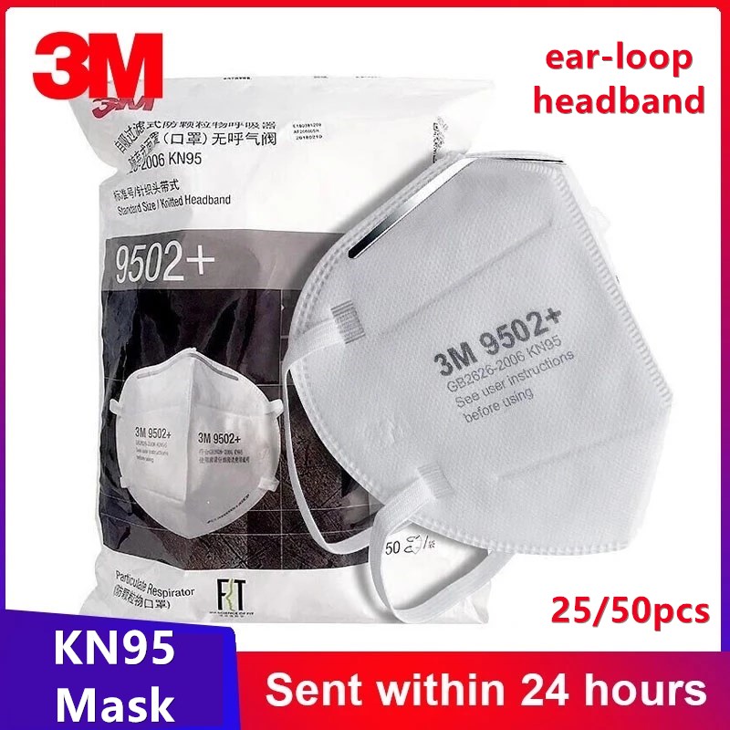 3M KN95 оригинальные защитные  – обзор и цена 3M Mask 9502+